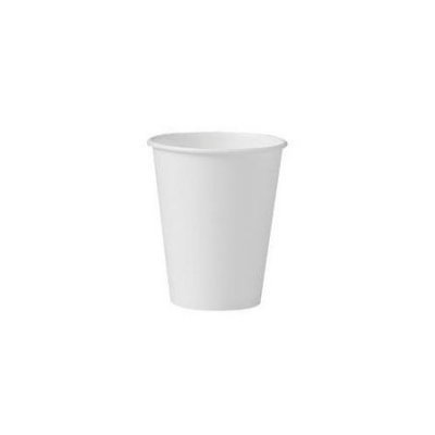 SOLO Cup Company SLO378W2050 Polycoated Hot Paper Cups, 8 oz, White, 1000 Per Carton