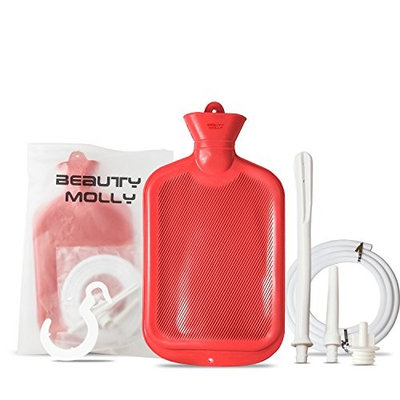 Beauty Molly anal red douche Superior Medical Materials enemas bag Kit(2 Quart)