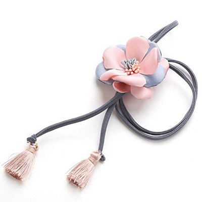 cuhair 1pc Bud Ribbon women girl top elastic hair tie ponytail holder hair bands hair rubber hair rope hair accessories thanksgiving day gift