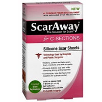 ScarAway C-Sections Silicone Scar Sheets - 4 count (7