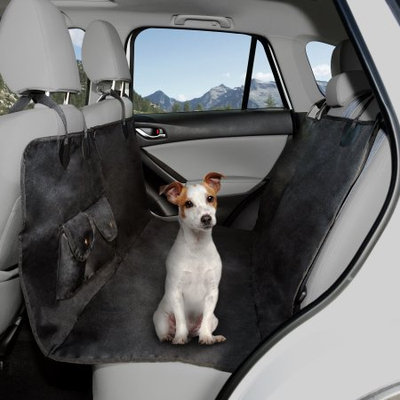 Trademark Global Games Pet Seat Cover Car Protector- Bench Hammock Backseat Liner, Waterproof Shield for All Weather with Non-Slip Backing Mat for Car/Truck/SUV by PETMAKER