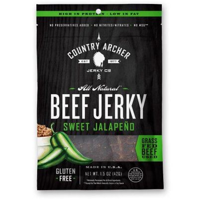 S & E Gourmet Cuts Country Archer Sweet Jalapeno, beef jerky, 1.5oz