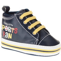 born Boy Sport Fan High Top Soft-Sole Sneakers