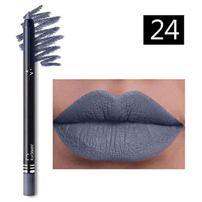 Creazy 26 Colors Waterproof Professional Lipliner Makeup Waterproof Lip Liner Pencil (K)