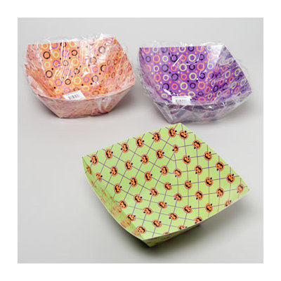 Dollar Item Direct Paper Party Bowl 3Ast Halloween Patterns 11.5 X 5 Square, Case of 48