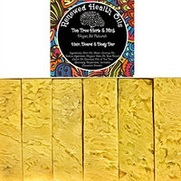 Handmade Bar Soap Tea Tree Herb & Mint Anti-Bacterial All-In-One HAIR/BEARD/BODY 100% Pure Essential Oils No Synthetic Fragrances Added (6) 4.5 oz Vegan
