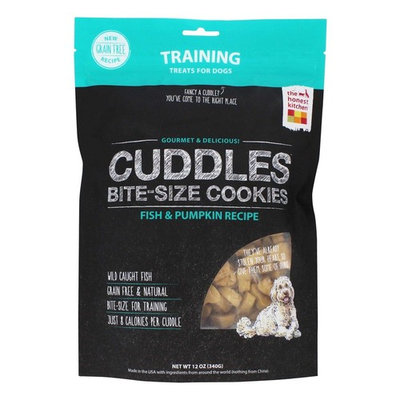Cuddles Bite-Size Cookies Grain Free Training Treats for Dogs Fish & Pumpkin Recipe - 12 oz.