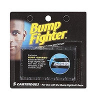 Bump Fighter Refill Cartridge Blades 5 Ct Each + FREE Assorted Purse Kit/Cosmetic Bag Bonus Gift