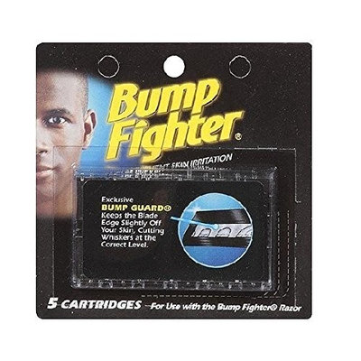 Bump Fighter Refill Cartridge Blades 5 Ct Each + FREE Assorted Purse Kit/Cosmetic Bag Bonus Gift