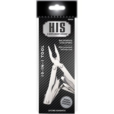 Pacific World Corporation HIS-A Gentleman's Brand 10-in-1 Tool
