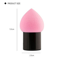 LiPing 1PCS Pro Beauty GourdSponge Makeup Sponges Blenders Latex-Free,Foundation Blending Sponge ,Flawless for Liquid, Creams, and Powders ,Multi Color Makeup Sponges. (Hot Pink)