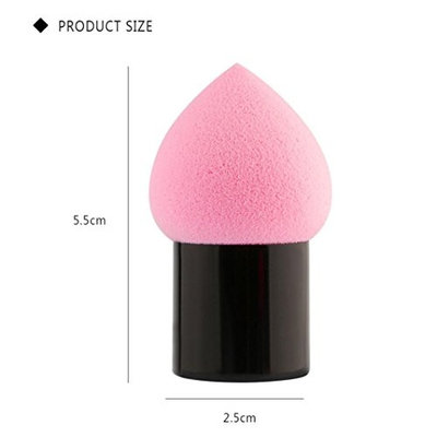 LiPing 1PCS Pro Beauty GourdSponge Makeup Sponges Blenders Latex-Free,Foundation Blending Sponge ,Flawless for Liquid, Creams, and Powders ,Multi Color Makeup Sponges. (Hot Pink)