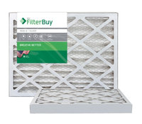 AFB Silver MERV 8 20x24x2 Pleated AC Furnace Air Filter. Filters. 100% produced in the USA. (Pack of 2)