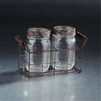 Diamond Star 94021 8, 5 x 3.5 x 5.5 in. Glass Jar with Lid Set, Clear