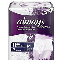Always Discreet for Sensitive Bladder Pants Plus Medium 9 per pack