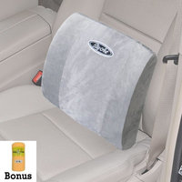 Lumbar Support Memory Foam Lower Back Pain Cushion Lumbar Support Pillow with Adjustable Strap by Big Ant-Orthopedic Design for Back Pain Relief-Support For Car, Office Chair