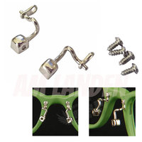 AM Landen Eyeglass Nose Pad Arm Stainless Steel Nose Pad Holder Screw in/Push on Type Eyeglass Parts (Style B)