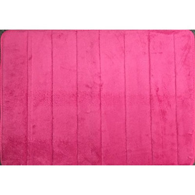WPM'S Incredibly Soft and Absorbent Memory Foam Bath Mat, 17 By 24-inch