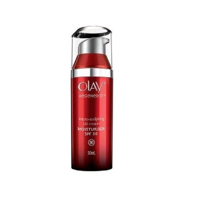 Olay Regenerist Advanced Anti-Aging Micro-Sculpting UV Cream, SPF 30, 1.7 Oz (50ml) + Curad Bandages 8 Ct.