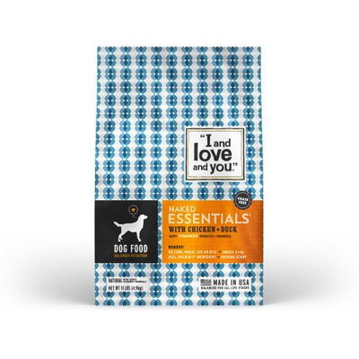 I and Love and You Kibble Naked Essentials with Chicken & Duck Dog Food - 11.0 lb