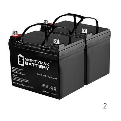 12V 35Ah Revolution Mobility Liberty 312 Power Chair Battery - 2 Pack