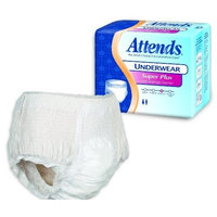Attends Underwear Super Plus Absorbency Case of 80/Medium