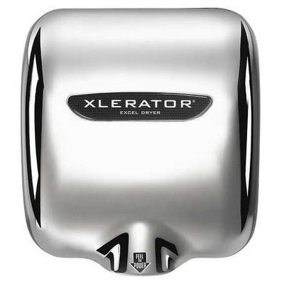 XLERATOR XL-CH-1.1N-208V Hand Dryer, Chrome,15sec,208V,Zinc Dicst