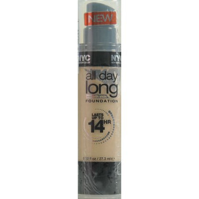 NYC all-day-long smooth skin FOUNDATION, lasts up to 14 hours, 745 Soft Honey, 0.92 Fl Oz