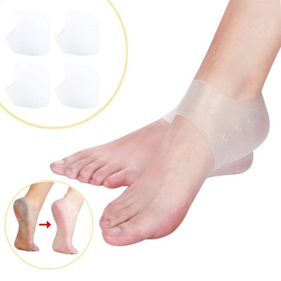Plantar Fasciitis Heel Cushion Foot Sleeve(2 Pairs) - Breathable Protective Silicone Heel Protector to Instantly Relieve Pain and Pressure -Protect Bone & Heel Spurs (2...
