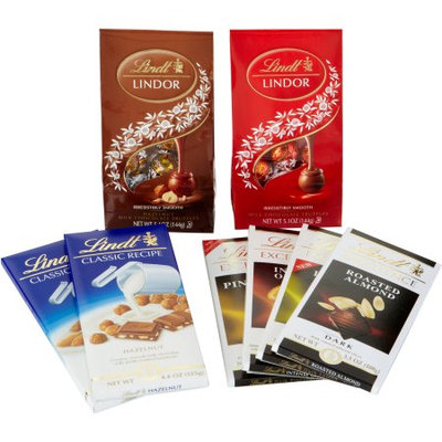 Lindt & Sprungli Lindt Nuts Over Chocolate Collection Gift Set, 8 pc
