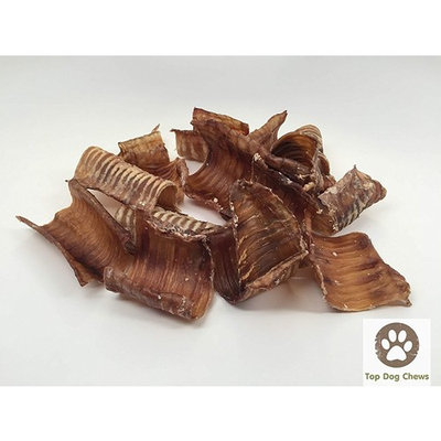 USA Beef Trachea Bites 1 Pound Bag - Top Dog Chews