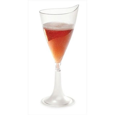 Liteware? 5 1/2oz Clear Onde Wine Cup - 12 DZ