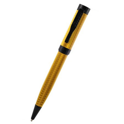 Conklin Herringbone Ballpoint Pen Yellow/Black
