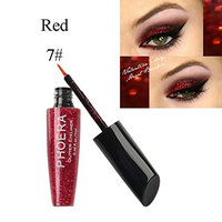 Inverlee 10 Colors Metallic Shiny Makeup Glitter Eyeshadow Waterproof Liquid Eyeliner