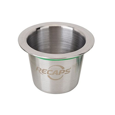 RECAPS Stainless Steel Refillable Capsules Reusable Pods Compatible with Nespresso Machines Makers