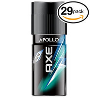(PACK OF 29 CANS) Axe APOLLO Body Spray Antiperspirant & Deodorant. 48 HOUR ODOR PROTECTION! Energized & Fresh! (29 Cans, 5oz each Can): Health & Personal Care