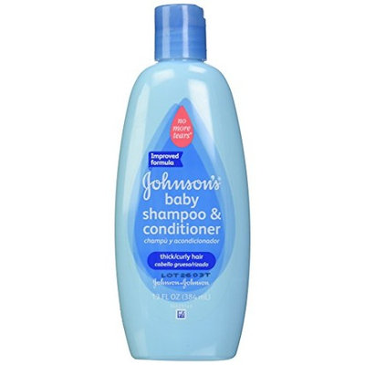 5Pk Johnson's No More Tangles Shampoo + Conditioner for Thick/Curly Hair 13oz Ea