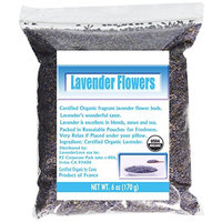 CCnature French Lavender Flowers USDA Organic Dried Culinary Lavender 6 oz