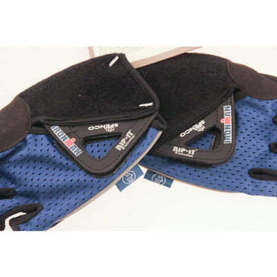 SPENCO IRONMAN RIP-IT X-Small Cycling Blue Road Bike Half Finger Gloves