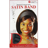 (PACK OF 12) DONNA PREMIUM COLLECTION SATIN BAND #11004 BLACK: Beauty