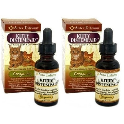 Amber Technology Kitty Distempaid - All-Natural Organic Supplement for Feline Distemper (1oz) .