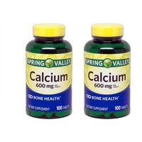 Spring Valley - Calcium 600 mg (Pack of 2) 200 Total Coated Tablets