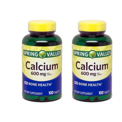 Spring Valley - Calcium 600 mg (Pack of 2) 200 Total Coated Tablets