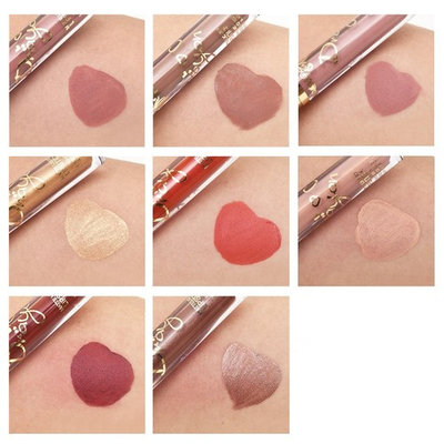 Coosa 16PCS 16 Colors Long Lasting Waterproof Matte Liquid Lipstick Set Colored Madly Beauty Lip Gloss Set