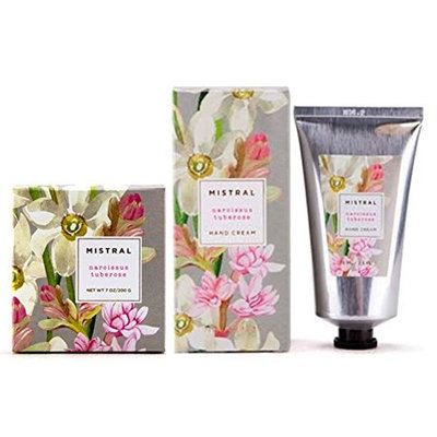 Mistral Soap & Hand Cream set, Narcissus Tuberose