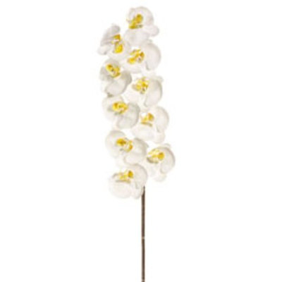 Pack of 6 Artificial Large White Phalaenopsis Orchid Silk Flower Sprays 41