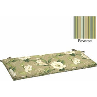 Better Homes and Gardens Outdoor Bench Cushion with Welt, Allie Tan Floral