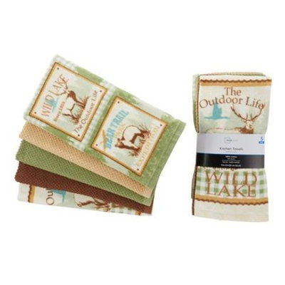 Mainstays 5-Piece The Great Outdoors Kitchen Towel Set