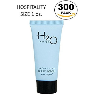H2O Therapy Body Wash Soap, Travel Size Hotel Hospitality, 1 oz (Case of 300)