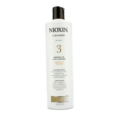 Nioxin System 3 Cleanser For Fine Hair Chemically Treated Normal to Thin-Looking Hair 500ml/16.9oz
